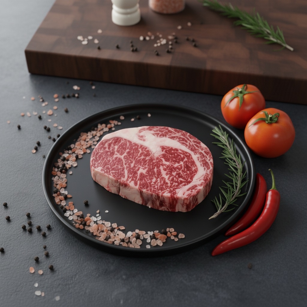 Raw Premium Steaks on a Board
